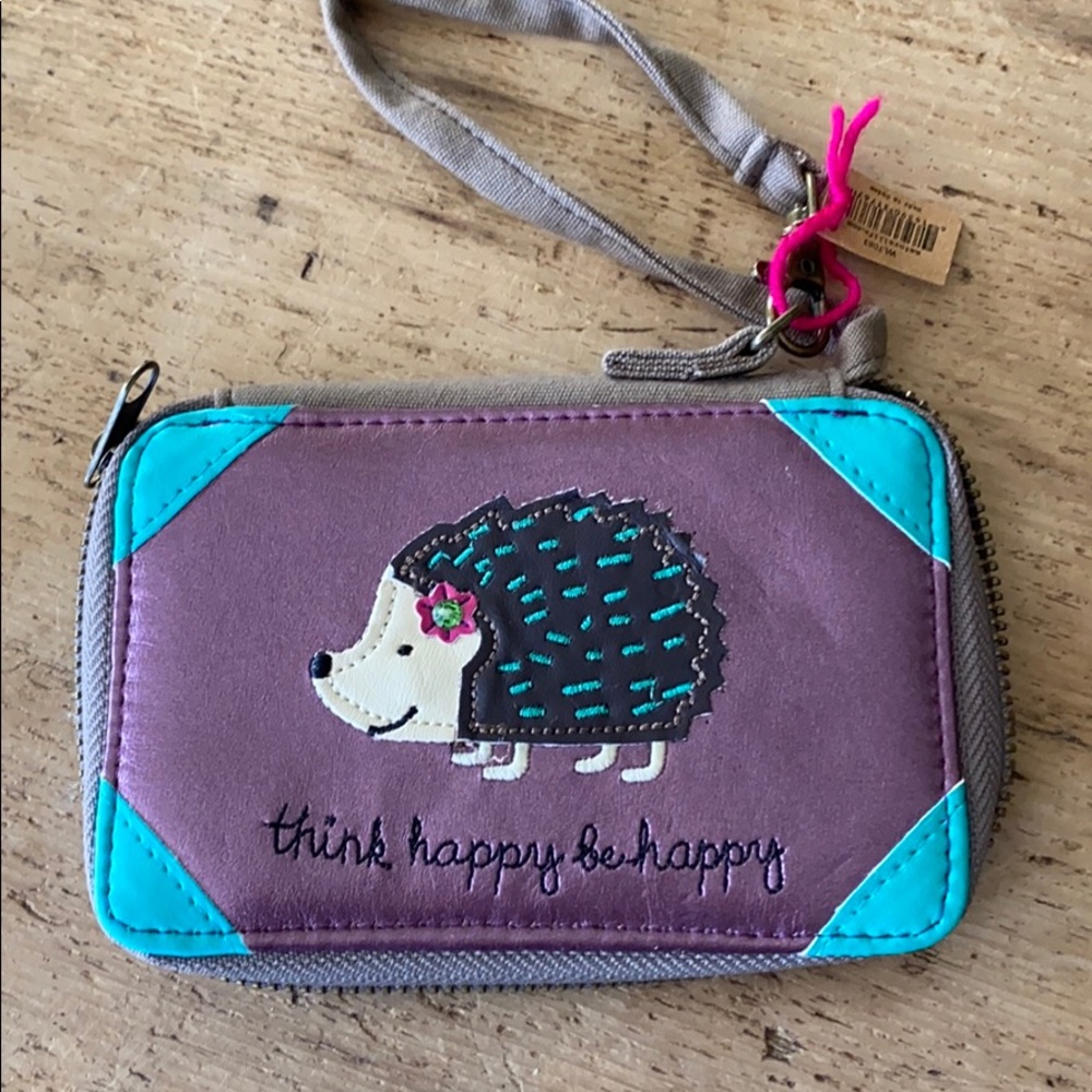 Natural life Hedgehog wristlet